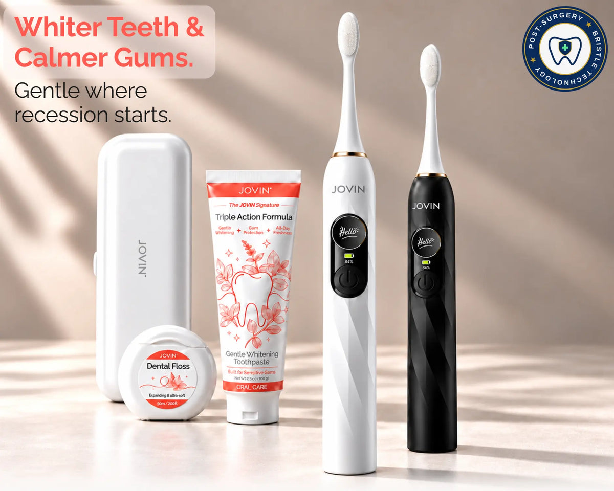 JOVIN™ Extra Soft Sonic Toothbrush for Sensitive Teeth & Gums
