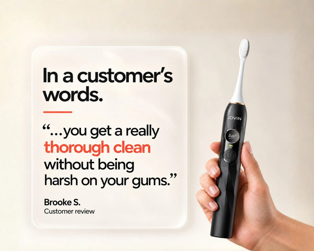 JOVIN™ Extra Soft Sonic Toothbrush for Sensitive Teeth & Gums